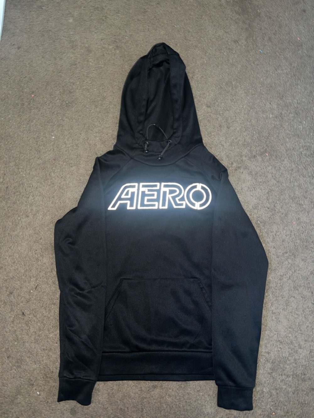 Aeropostale Black Hoodie with White AERO Logo